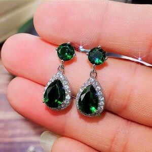 Luxury Water Drop Dangle Earrings Women